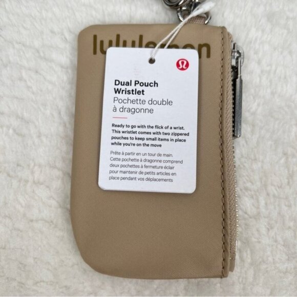 RARE! NWT Lululemon Dual Pouch Wristlet *Unisex - Allspice/Trench - Picture 5 of 11